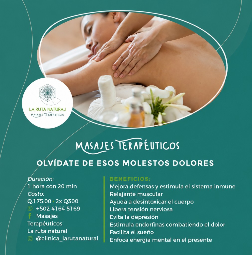 Masajes terapéuticos La Ruta Natural